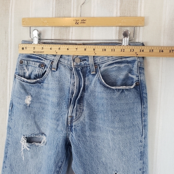 Levi's Premium‎ 501 Button Fly Jeans Blue Size 26x28 - Picture 6 of 12